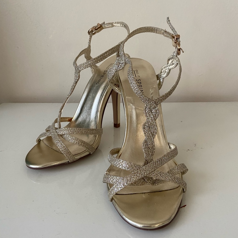 Call It Spring Gold Heels